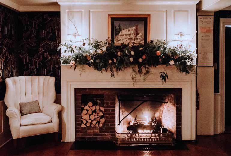 Fireplace at Adair Country Inn and Restaurant