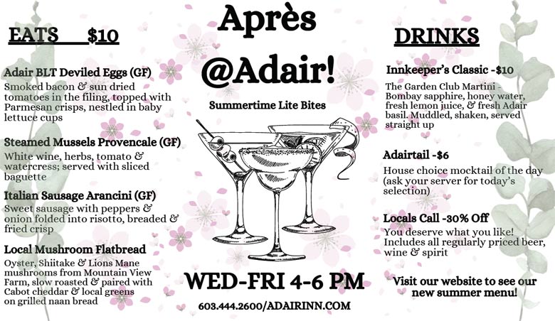 Après @ Adair Menu