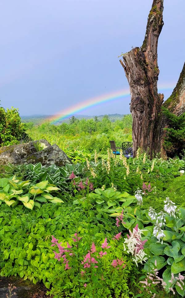 Rainbow seen from Adair Patio